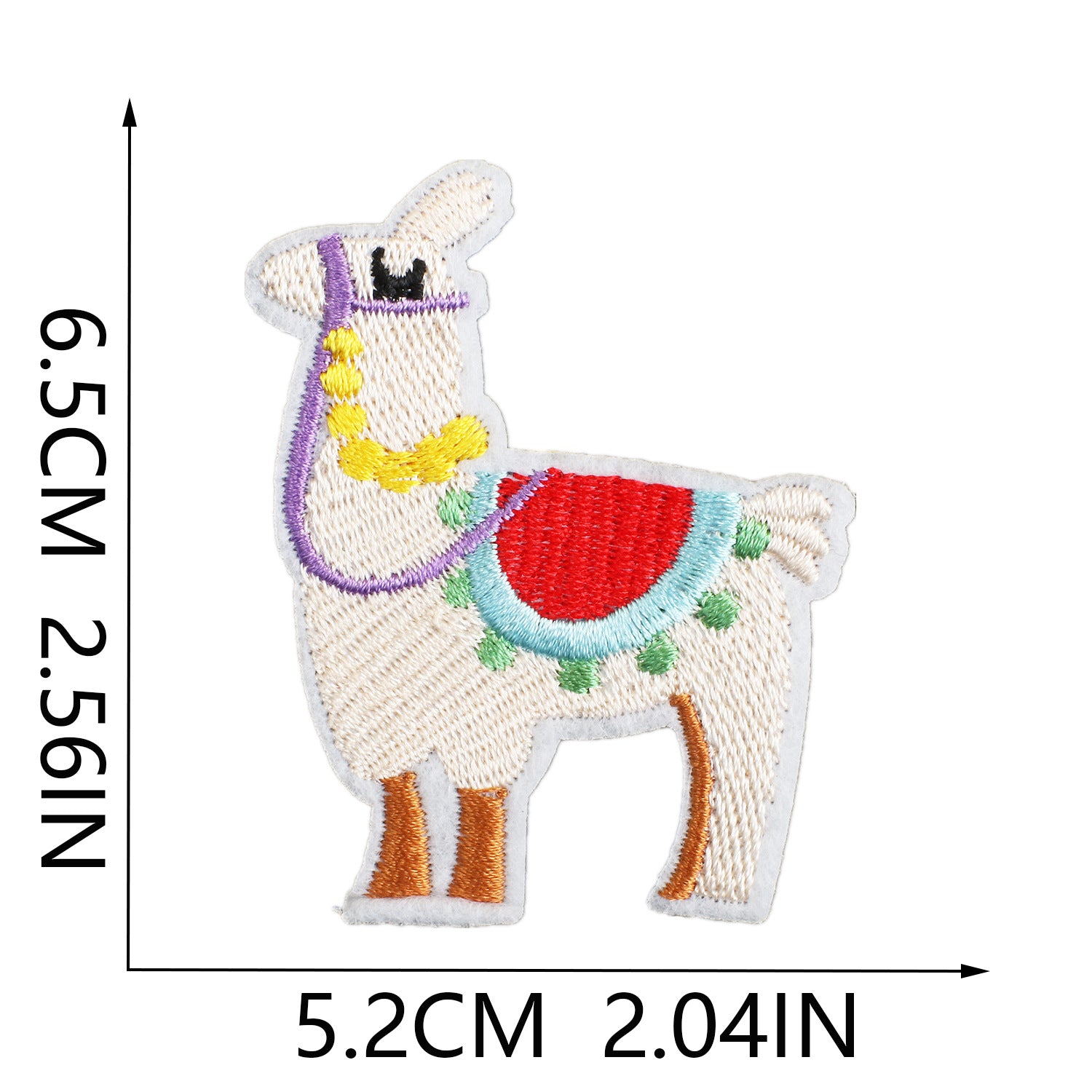 Wholesale Cartoon alpaca embroidery cloth patch clothes desert camel patch